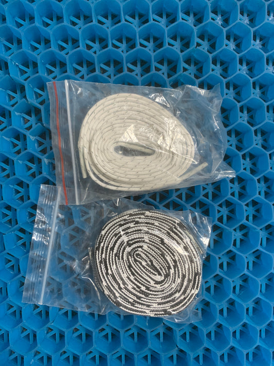 pay on-site at the physical store.Two pairs of white shoelaces